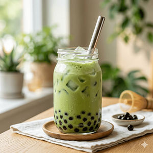 ชาเขียวมัทฉะไข่มุกแบบผงสำเร็จรูป - Product Image 1