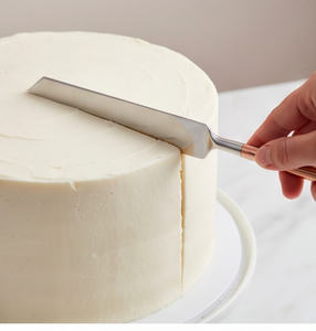 Ensemble de 2 spatules et couteaux à gâteau en acier inoxydable avec manche en cuivre, pour service et usage domestique - Product Image 6