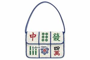 Custom Mahjong Tile Beaded Handbag Luxury Women Shoulder Bag Handmade Evening Party Mahjong Purse - Product Image 4