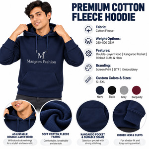 Sudadera con Capucha de Felpa para Hombre, 100% Algodón, Transpirable, Ecológica, de Secado Rápido, con Cierre, Diseño Personalizado, Estilo Urbano, Corte Regular - Product Image 6