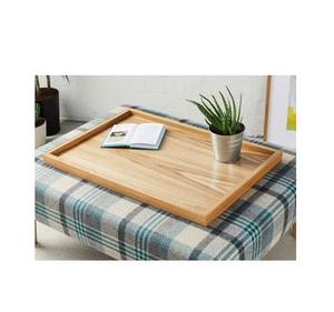 Plateau de service en bois d'acacia réglable pour bureau et maison, design tendance, idéal pour le thé et le café, vaisselle de table - Product Image 1