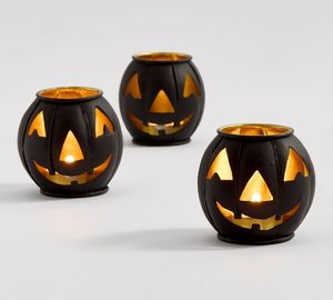 Portavelas Votivo de Metal con Diseño de Gato, Color Negro, para Decoración de Halloween - Product Image 4