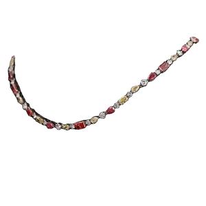 Cadena de tenis de la mejor calidad, piedras preciosas multicolores, Diamante de moissanita, elegante cuerpo de hip-hop para fiestas, compromisos - Product Image 1