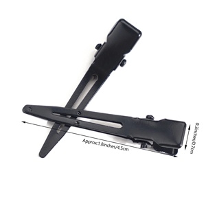Pinzas de Metal para Extensiones de Cabello con Calidad de Salón, Pinzas Pequeñas de Acero Inoxidable Tipo Pico de Pato para Cortar, Teñir y Peinar el Cabello - Product Image 4