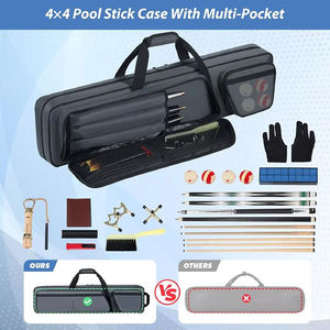 Bigwood Sports Custom Soft Pool Cue Bag Billiard Stick Cover Polyester Zipper Closure Portable Carry Shoulder Strap - Product Image 3