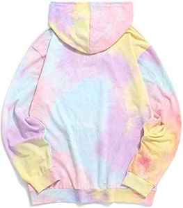Sweat-shirt à capuche tie-dye pour homme en coton premium avec tissu polaire doux pour un style décontracté et la mode de tous les jours - Product Image 6