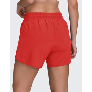 Shorts Deportivos Rojos de Alto Rendimiento para Mujer, Secado Rápido, Transpirables, con Bolsillo - Product Image 2