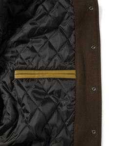 แจ็คเก็ตวาร์ซิตี้ขนสัตว์ผู้ชาย ขายส่ง เสื้อผ้าสตรีทแวร์ฤดูหนาว แขนหนัง ชุดลำลอง ชุดกีฬา แจ็คเก็ตวาร์ซิตี้ขนสัตว์ - Product Image 4