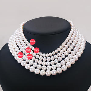 สร้อยคอมุกน้ำจืดแท้จูจี้ หรูหรา ระดับไฮเอนด์ คัดสรรสำหรับไลฟ์สด สีขาว ใกล้เคียงมุกแท้ - Product Image 4