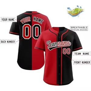 Nouveau design 2026 – Maillot de baseball confortable, uniforme sportif, t-shirt de baseball par sublimation, séchage rapide, maillots de baseball vierges et unis - Product Image 4