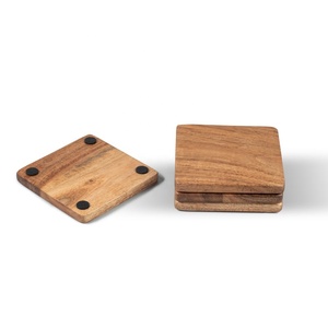 Posavasos Cuadrados Contemporáneos de MDF, Ecológicos, de 10 mm de Grosor, 10 cm, con Grabado Láser Personalizado, para Regalo - Product Image 6