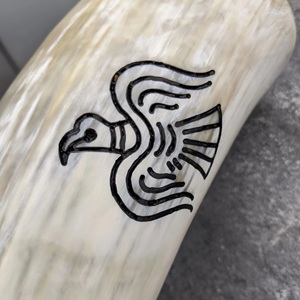 Wholesale Custom Made Beautifully Crafted Stoneware <b>Drinking</b> Horns Life of Tree Pattern Engraved for Mead Suppliers - Product Image 4