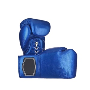 Fabricantes de guantes de boxeo de cuero Pu de servicio personalizado Guantes deportivos de perforación para entrenamiento Equipo DE BOXEO - Product Image 4