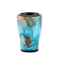 Brûleur d'encens ArtisanVibe de luxe en bois de santal rayé, fait main, religieux, écologique et durable, pour Bakhoor