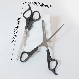 Kit de ciseaux de barbier professionnel, ciseaux de coiffure, kit de coiffeur professionnel avec acier inoxydable - Product Image 5