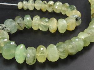 ลูกปัดหินเพรนไนต์สีเขียวทรงกลมเหลี่ยมเพชรพลอย หลายเฉดสี หลายชนิด สำหรับทำเครื่องประดับ ขนาดประมาณ 9 นิ้ว 7-12 มม. - Product Image 2