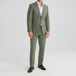 Costume Homme Vert Clair Sur Mesure, Vente en Gros, Élégance Moderne à Simple Boutonnage, Ensemble 2 Pièces de Haute Qualité à Prix Raisonnable - Product Image 1