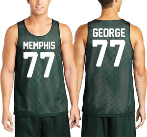 Maillot de basketball réversible personnalisé 2026 – Séchage rapide, maille respirante, antibactérien, évacuation de l'humidité, sans manches, uniforme d'entraînement respirant - Product Image 1