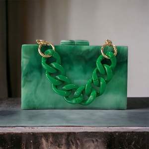 Bolso de Mano de Resina de Lujo Hecho a Mano para Mujer, para Fiestas Nocturnas, Artículos para Fiestas - Product Image 4