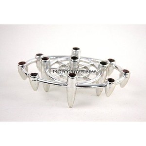 Candélabre en forme d'oiseau doré et de branche de feuille avec porte-bougies en verre pour la décoration de la maison, centre de table, supports résistants à la chaleur - Product Image 3