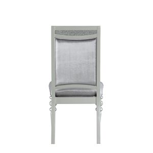 ชุดเก้าอี้รับประทานอาหารผ้ามาเวอริคและเก้าอี้รับประทานอาหารเคลือบแพลตตินัม 2 ตัว - Product Image 5