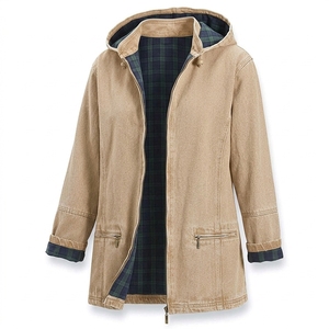 Veste en jean pour femme, vêtement décontracté, automne-hiver, boutonnée, grande taille, coton de haute qualité, séchage rapide, imperméable - Product Image 5