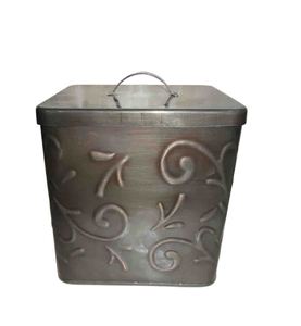 Premium Customized Galvanized Round Metal Canister with Secure Lid for Elegant Pantry Use - Product Image 4