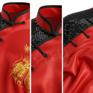 Fabricante de Ropa de Artes Marciales, Conjunto de Uniforme de Kung Fu para Hombre y Mujer, Corte Holgado, Talla Personalizada, Uniforme de Tai Chi Wushu - Product Image 4