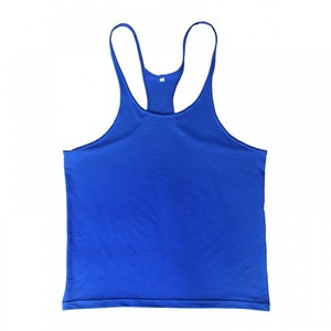 Custom 100% Cotton Tank Top Cotton Back Gym <b>Stringers</b> for Men Breathable Quick Dry 220g Gym <b>Vest</b> Oversized Sleeveless Shirt - Product Image 6