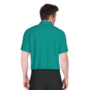 Polo décontracté style semi-formel, manches courtes, coupe ajustée, col, vêtement de golf doux et ample pour l'été - Product Image 2