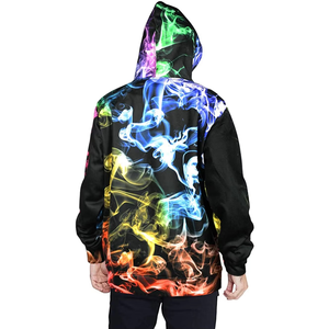 Sudadera con Capucha para Hombre, Corte Holgado, Color Sólido, Informal, Tejida, Manga Larga, con Bolsillos, para Otoño - Product Image 2