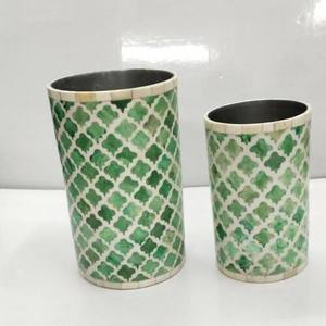 100% Natural Bone Inlay <b>Flower</b> Vase Creative Look Wedding Decorative <b>Flower</b> Vases Round Shape <b>Flower</b> Pots Home Decorative Use - Product Image 2