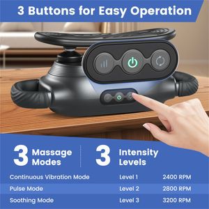 Piattaforma Vibrante Elettrica con 3 Testine Massaggianti e 3 Modalità, Dotata di Molteplici Opzioni per un Massaggio Confortevole - Product Image 5