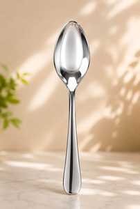 Cuillères à soupe en acier inoxydable, ustensiles de service alimentaire, équipement de cuisine d'hôtel, accessoires de restauration, matériel de traiteur - Product Image 4