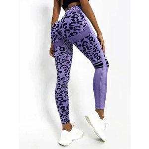 Wholesale Laser Cut Workout Leggings Breathable Seamless Gym Pants OEM OEM Custom Mesh Panel Yoga Pants <b>High</b> Stretch Women - Product Image 2