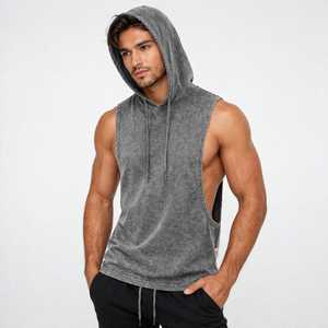 Chaleco Deportivo para Hombre con Efecto Desgastado, Camisetas sin Mangas para Gimnasio y Fitness - Product Image 3