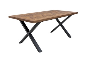 Modern <b>Coffee</b> <b>Table</b> Solid Wood Top Steel Frame Black Base 4 Seater Living Room Furniture - Product Image 2