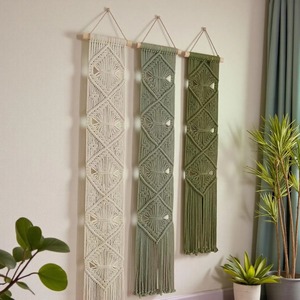 Set Of 4 <b>Macrame</b> Wall Hanging Ideal For Living Room Sofa Wall And Entryway Decor Handmade Boho Wall <b>Art</b> Wholesale From India - Product Image 2