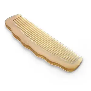 Peigne à cheveux en corne de buffle, meilleure qualité, fait main, peignes en corne de vache naturelle, peigne en corne de bœuf blanc, logo personnalisé, artisanat naturel - Product Image 3