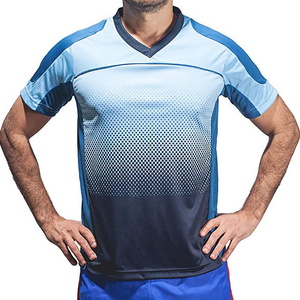 Camiseta de Fútbol de Secado Rápido de Alta Calidad Hecha de Material de Poliéster/Algodón, Logotipo Frontal Personalizado, Camiseta Deportiva de Fútbol - Product Image 6