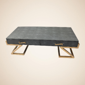 Table basse convertible réglable en rotin tressé imitation peau de chat, design moderne et antique, qualité supérieure, marque DPC, modèle FS200 - Product Image 4