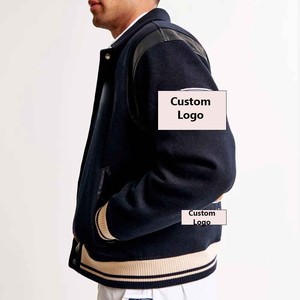 Chaqueta Varsity de Lana Tejida Personalizada 2026, Nuevo Diseño Vintage, Ligera y Brillante, Estilo Bomber Plus - Product Image 2