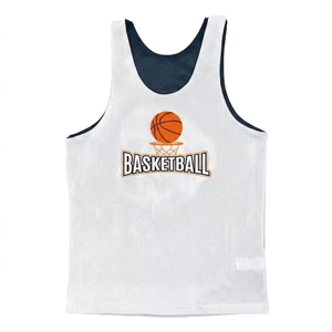 Custom Reversible Basketball Practice Jersey <b>Mesh</b> Training Bib Scrimmage Vest OEM ODM Manufacturer Wholesale - Product Image 6