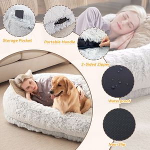 Cuccia Ortopedica Grande per Cani, Lavabile, in Pelliccia Sintetica, per Persone e Animali Domestici, Ideale per Riposini e Sonnolini, Regalo Perfetto per il Tuo Compagno Canino - Product Image 2