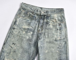 Pantalones Vaqueros Personalizados, Corte Recto y Holgado, Impresión en Toda la Superficie, para Hombre - Product Image 3