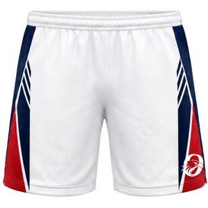 Shorts de volley-ball blancs, rouges et bleus, uniforme d'équipe athlétique, bas de tenue pour les entraînements et les matchs, vêtements de sport légers pour le volley-ball - Product Image 1