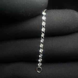 14K Solid Gold Floating Diamond Connector Charm 54MM Chain Add On <b>Earring</b> - Product Image 3