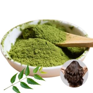 Poudre de feuilles de Neem 100 % naturelle en vrac, qualité cosmétique, Azadirachta Indica, pour des cheveux sains et lisses - Product Image 1