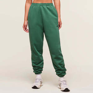 Winter <b>Women's</b> Mid Waist Vintage Drawstring Thick Fleece Polyester/Cotton Athletic Sports Sweatpants Custom <b>Trousers</b> - Product Image 5