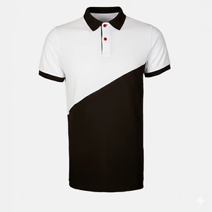 Chemise décontractée à manches courtes pour homme, en coton mercerisé imprimé et brodé, infroissable, avec poche - Product Image 5